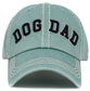 Dog Dad Washed Vintage Ballcap: DGY