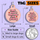 Cute Pet ID Tag & Dog Collar Charm - Tell Me I'm Pretty: Collar Charm (blank backside) / Small 1"