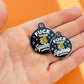 Funny Dog Charm & Pet ID Tag - Fuck Those Squirrels: Large / Collar Charm (backside blank)
