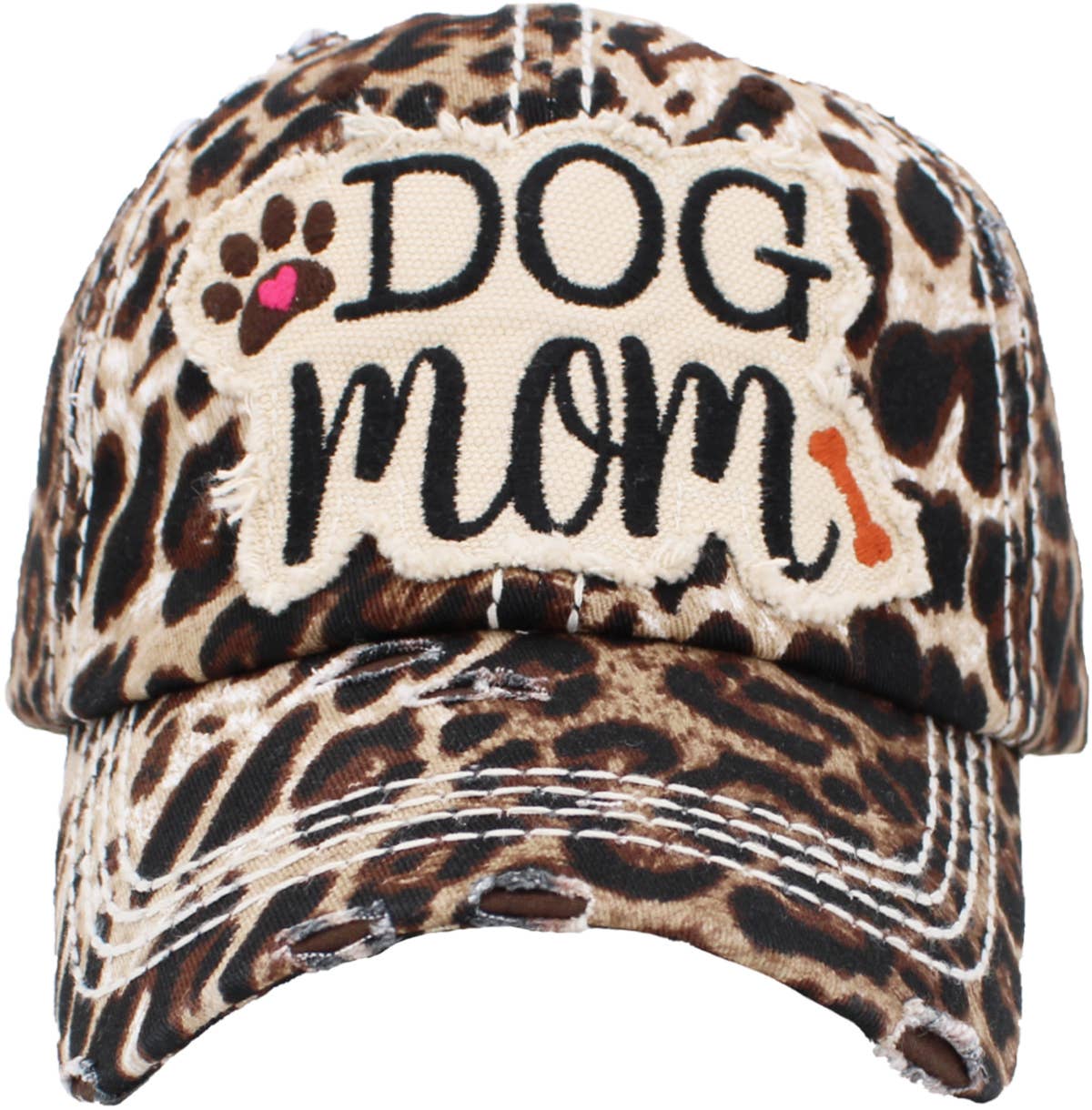 DOG MOM WASHED VINTAGE BALLCAP: STN