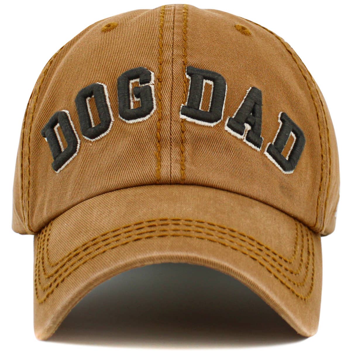Dog Dad Washed Vintage Ballcap: DGY