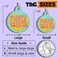 Funny Dog Charm & Pet ID Tag - Friendly Little F*cker: Collar Charm (blank backside) / Small 1"