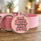 Cute Pet ID Tag & Dog Collar Charm - Tell Me I'm Pretty: Collar Charm (blank backside) / Small 1"