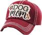 DOG MOM WASHED VINTAGE BALLCAP: STN