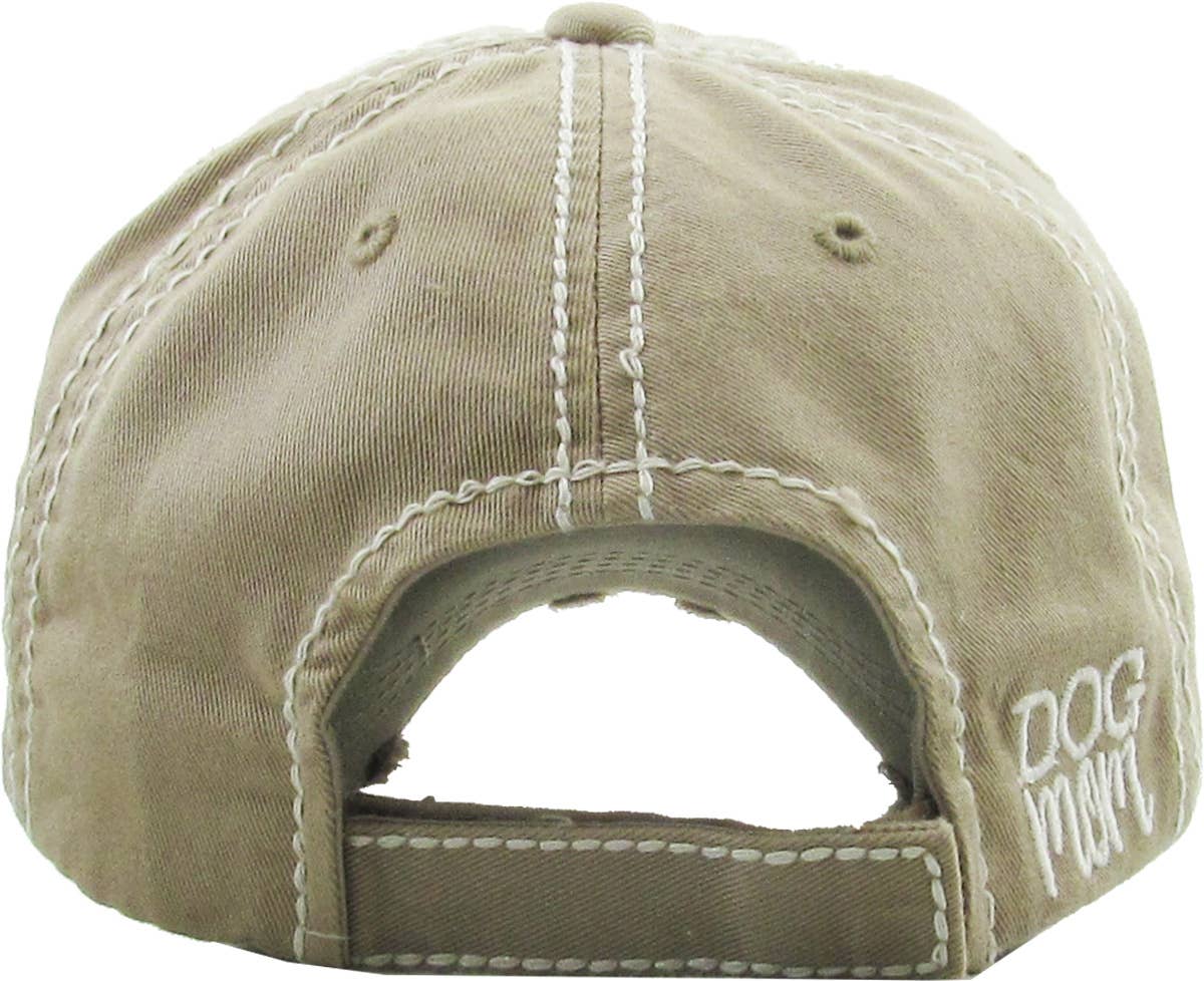 DOG MOM WASHED VINTAGE BALLCAP: STN