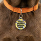Cute Dog Charm & Pet ID Tag - Little Mister Wiggle Butt : Collar Charm (blank backside) / Large 1.25"