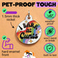 Funny Dog Charm & Pet ID Tag - I Bark at Cunts *Rainbow: Small 1" / Collar Charm (Blank Backside)