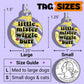 Cute Dog Charm & Pet ID Tag - Little Mister Wiggle Butt : Collar Charm (blank backside) / Large 1.25"