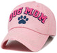 Dog Mom Paw Vintage Ballcap: NAT-LEO