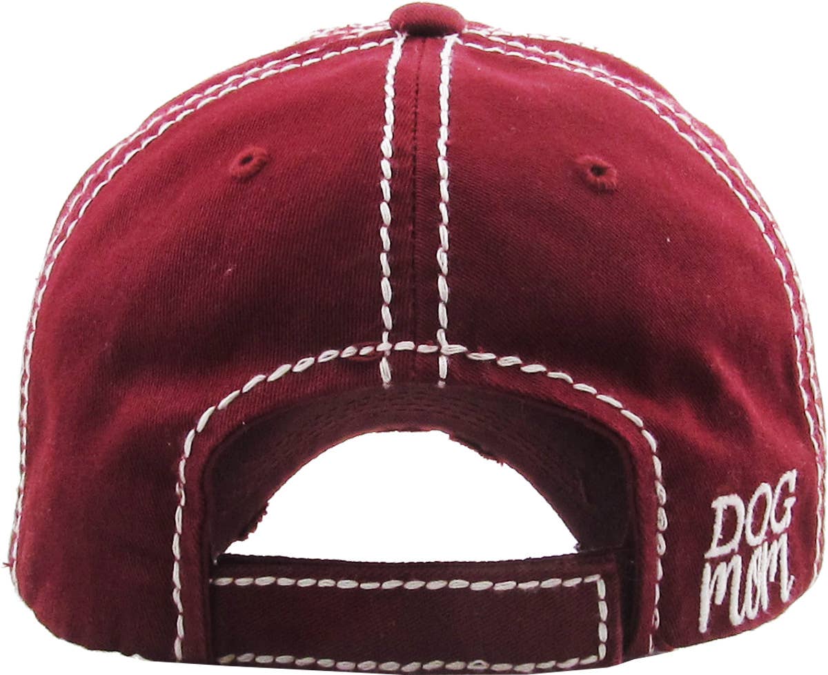 DOG MOM WASHED VINTAGE BALLCAP: STN