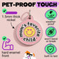 Cute Pet Accessory & Dog ID Tag - Mom's Fave Child *Pink: Small / Collar Charm (Blank Backside)