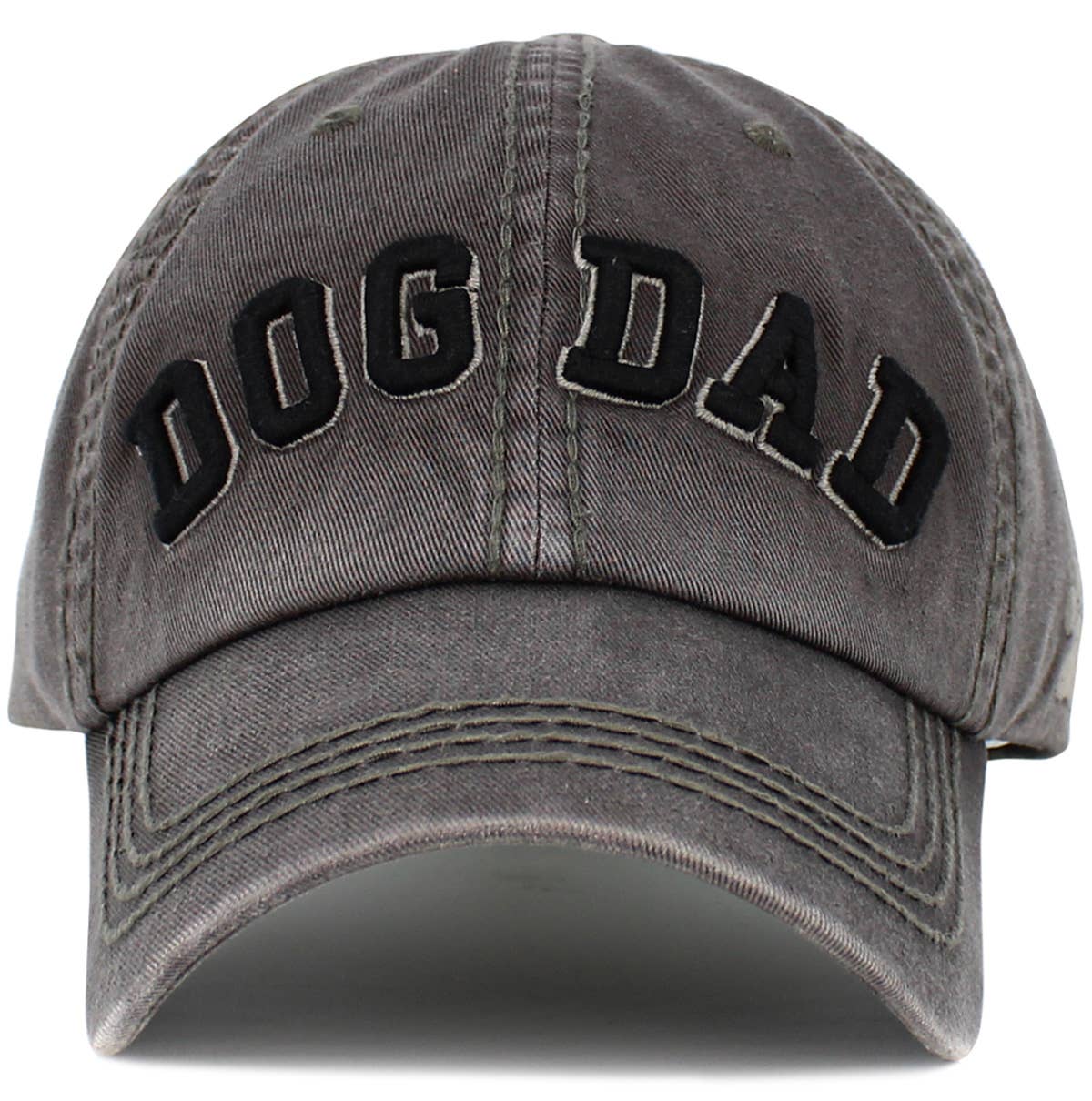 Dog Dad Washed Vintage Ballcap: DGY