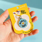 Cute Pet Tag & Dog Collar Charm - Mama's Boy *Blue: Collar Charm (blank backside) / Small 1"