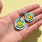 Funny Dog Charm & Pet ID Tag - Socially Impaired *Green: Large / Charm (Blank)